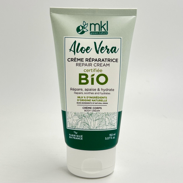 Crème Réparatrice Corps Aloe Vera Bio – MKL (150 mL)