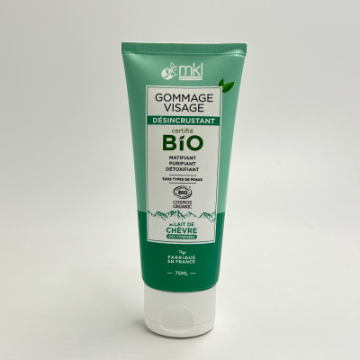 Gommage Visage Désincrustant Lait de Chèvre Bio – MKL (75 mL)