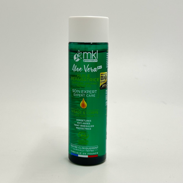 Huile Réparatrice Aloe Vera Bio – MKL (Visage & Corps)
