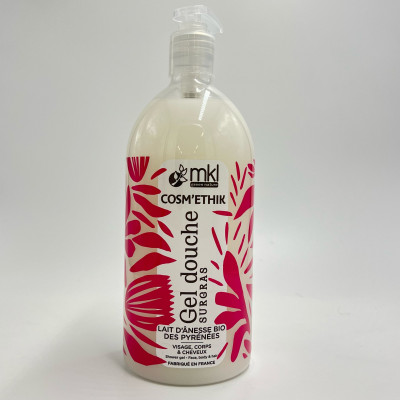 Gel Douche Lait d’Ânesse Bio des Pyrénées 1L – MKL
