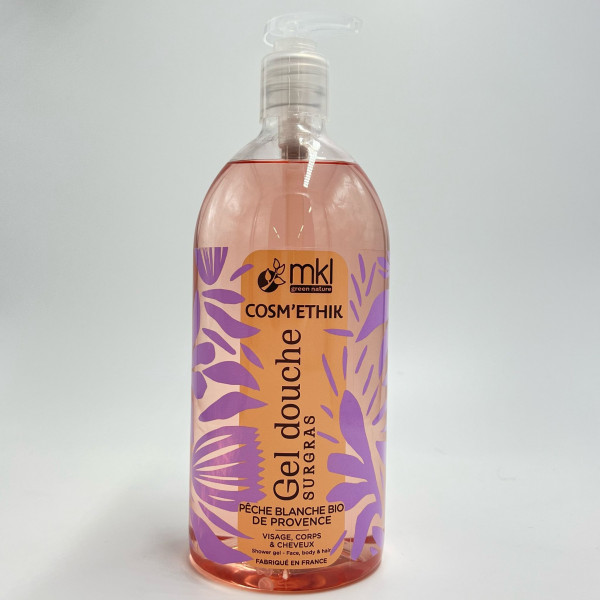 Gel Douche Pêche Blanche Bio de Provence 1L – MKL