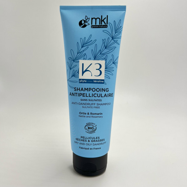 Shampooing Antipelliculaire Ortie & Romarin Bio – 250ml - MKL