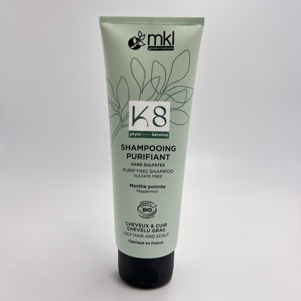 Shampooing Purifiant Menthe Poivrée Bio – 250ml - MKL