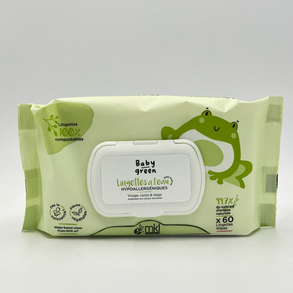 MKL – Lingettes à l’Eau Hypoallergéniques – Visage, Corps & Siège