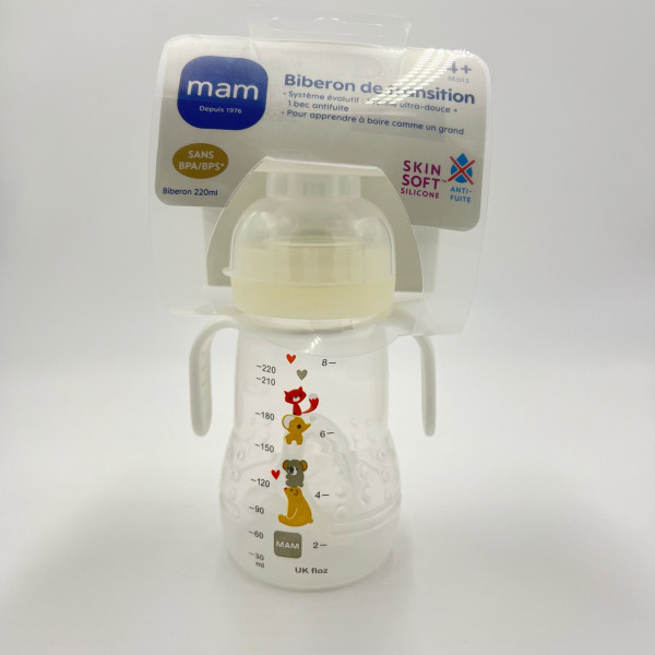 MAM – Biberon de Transition Évolutif Unisexe 220 mL (4 mois et +)