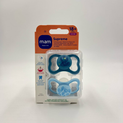 MAM – Sucette Supreme Silicone 18 mois et +
