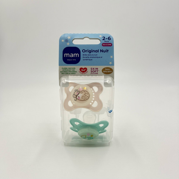 MAM – Tétine Original Nuit Silicone 2-6 mois