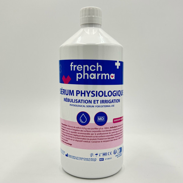 French Pharma – Sérum Physiologique 1 Litre – Nébulisation & Irrigation
