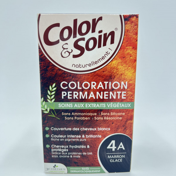 Color & Soin – 4A Marron Glacé – Coloration Permanente aux Extraits Végétaux