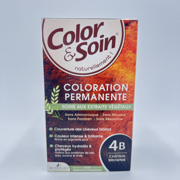 Color & Soin – 4B Châtain Brownie – Coloration Permanente aux Extraits Végétaux