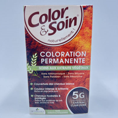 Color & Soin – 5G Châtain Doré – Coloration Permanente aux Extraits Végétaux