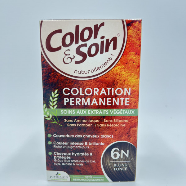 Color & Soin – 6N Blond Foncé – Coloration Permanente aux Extraits Végétaux