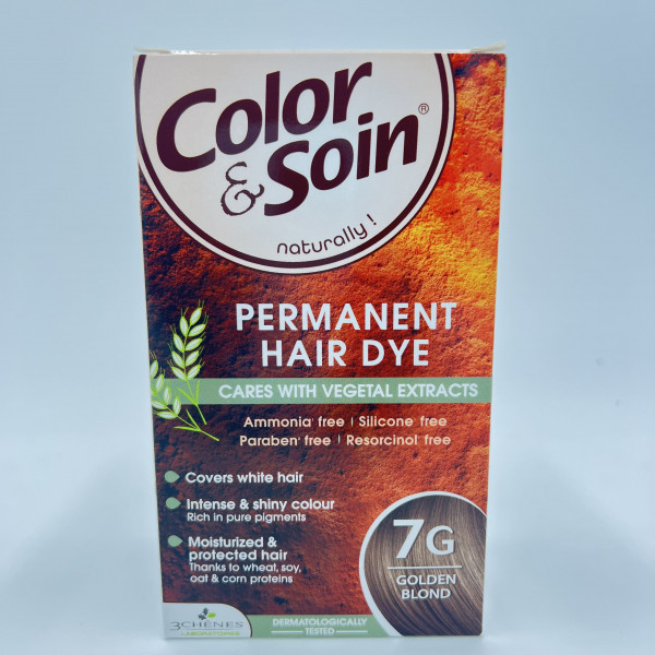 Color & Soin – 7G Golden Blond – Coloration Permanente aux Extraits Végétaux