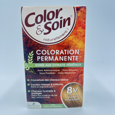 Color & Soin – 8V Blond Veneziano – Coloration Permanente aux Extraits Végétaux