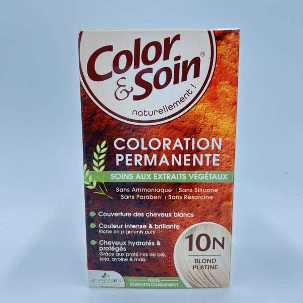 Color & Soin – 10N Blond Platine – Coloration Permanente aux Extraits Végétaux