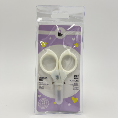 Ciseaux bébé inox bouts ronds – Garantie 25 ans