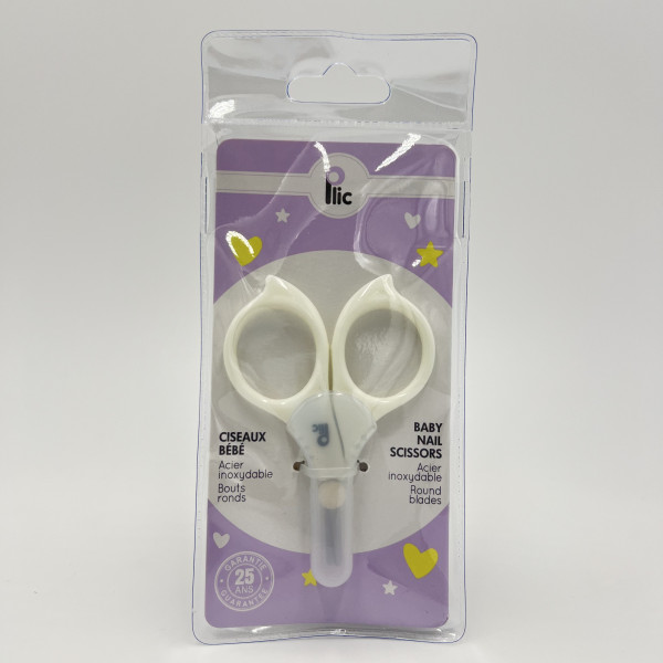 Ciseaux bébé inox bouts ronds – Garantie 25 ans