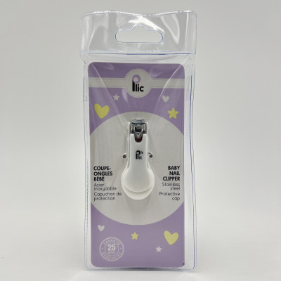 Coupe-ongles bébé avec capuchon de protection – Acier inox
