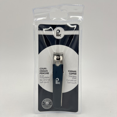 Coupe-ongles pédicure inox avec bec arrondi – Soft Touch