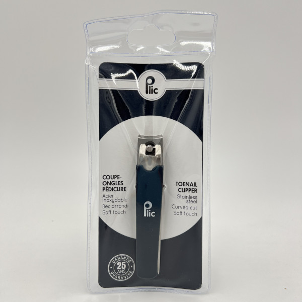 Coupe-ongles pédicure inox avec bec arrondi – Soft Touch