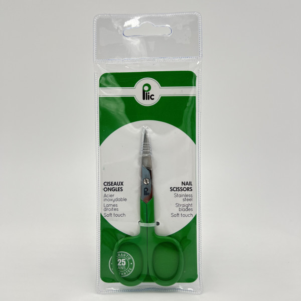 Ciseaux à ongles inox lames droites – soft touch