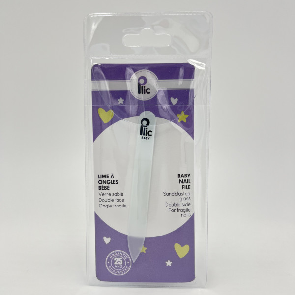 Lime à ongles bébé – Verre sablé double face – Plic