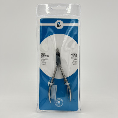 Pince à cuticules inox 10,1 cm – double ressort