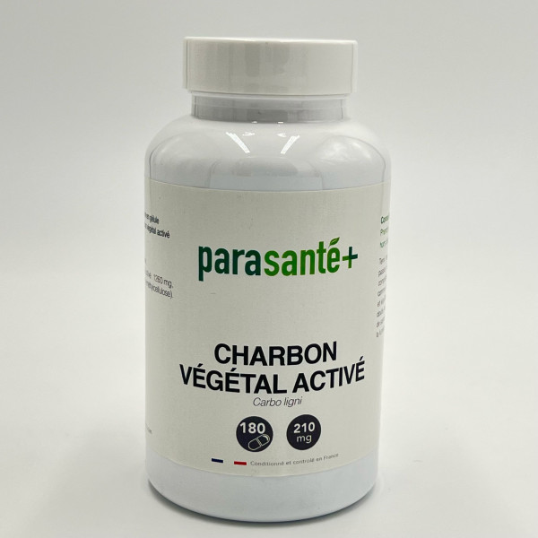 Charbon Végétal Activé – 180 Gélules