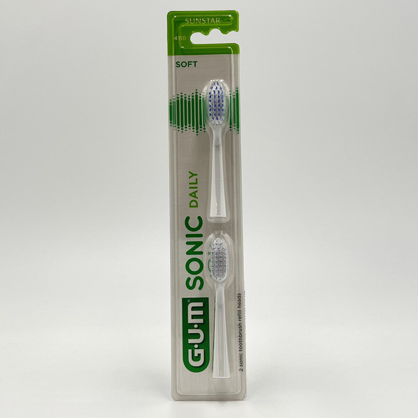 GUM lot de 2 têtes de brosse à dents