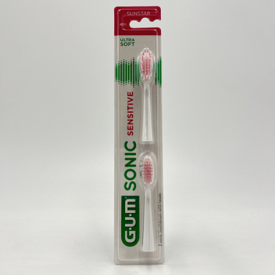 GUM SONIC SENSITIVE RECH BT2