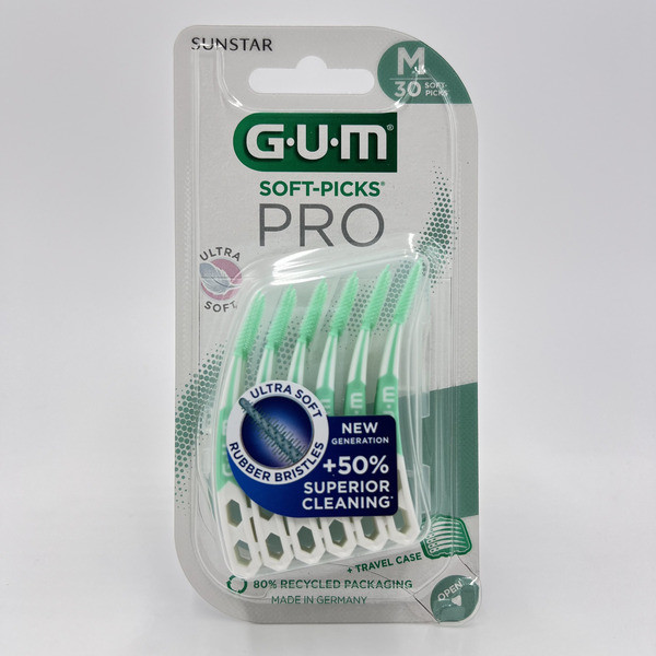 GUM SOFT PICKS PRO BATNT M 30