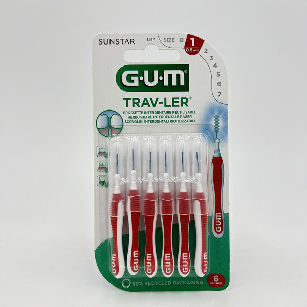 GUM TRAVLER BROSSETTES 1314 0.8MM 4+2