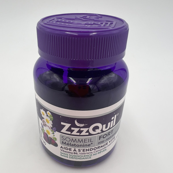 ZZZQUIL Sommeil mélatonine fort dose + forte de mélatonine 30 gommes