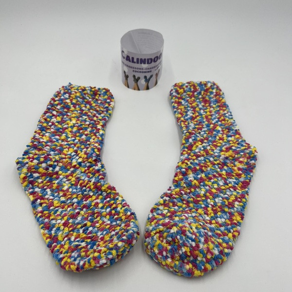 CALINDOO Les chaussons-chaussettes cocooning