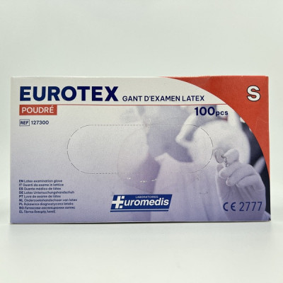 EUROTEX Gant d'examen latex taille S