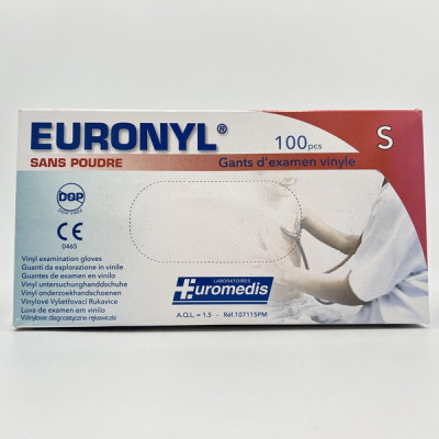 EURONYL sans poudre gants d'examen vinyle